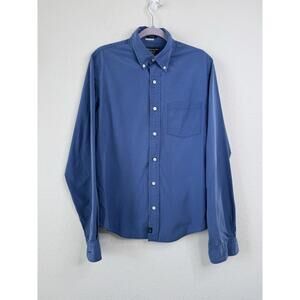Abercrombie & Fitch Mens Muscle Fit Button Down Shirt‎ Long Sleeve Blue Sz M